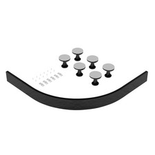 Nuie Slate Grey Leg and Plinth Kit for up to 700mm x 900mm Quadrant and Offset S