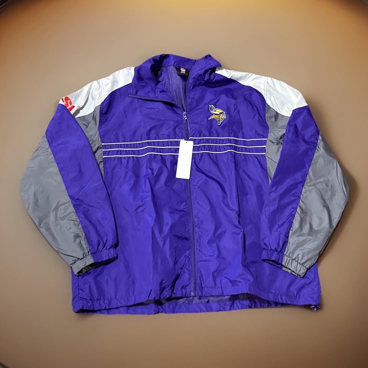 NWT Minnesota Vikings Sports Illustrated NFL/Reebok Full Zip Jacket Adult XL