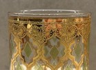 6 Culver Valencia Gold Gilded Filigree Lowball Rock Glasses 22K MCM Barware  — photo 2