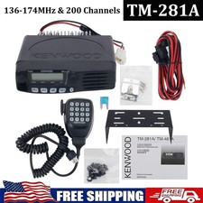 TM-281A FM Transceiver Mobile Radio Car Radio Station 65W 136-174MHz 10-50KM New