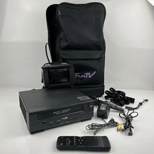 Vintage Funai Fun TV Portable TV VHS VCR Player MFV210C Tested Works