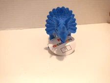 vintage ANKYO Dinosaur Figure Blue Triceratops, hard plastic rare original