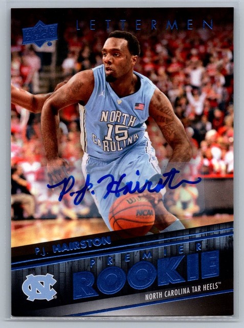 2014-15 Upper Deck Lettermen #74 P.J. Hairston North Carolina Teer Heels Auto