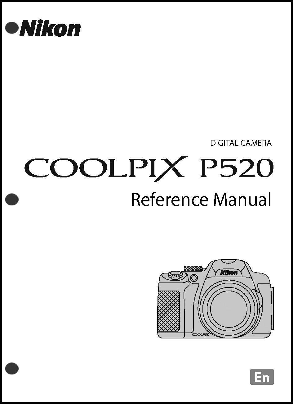 Nikon CoolPix P520 Digital Camera User Guide Instruction Manual eBay