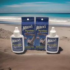 2~ Mack’s Dry-n-Clear Water Drying Aid for Swim Ear Surfing Scuba Diving Boating