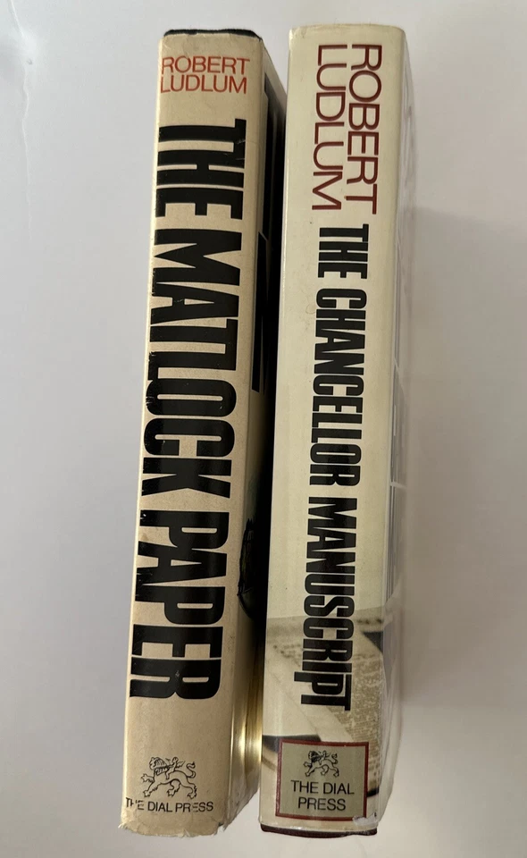 Vintage Robert Ludlum Book Lot Of Two In First Printing Foto 3 de 4