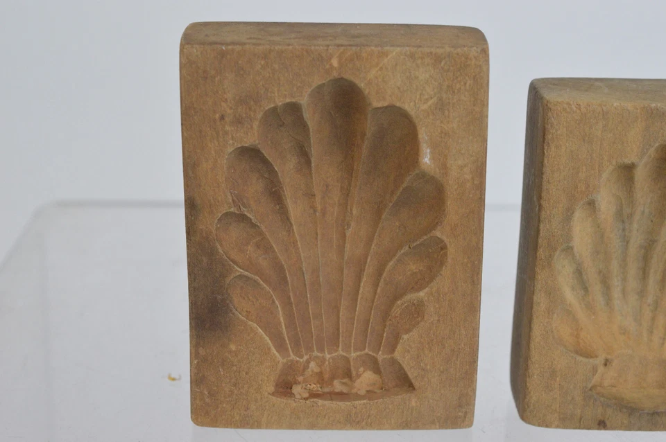 ZWEI ALTE HOLZ MODEL / SPRINGERLE / BACKFORM - BÄRENTATZEN - TIEF HANDGESCHITZT - Bild 3 von 4