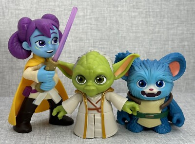 Star Clone Wars YODA NUBS LYS SOLAY figures LOT mini dolls LOOSE Jedi Adventures