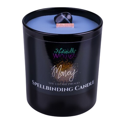 Naturally Wicked  Spellbinding Money Candle | Kristall Zauberkerze inkl. Geschenkbox
