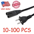 Lot of 1-100 Standard 6ft 2-Prong AC Power Cord/Cable for PS2 PS3 Slim Laptop