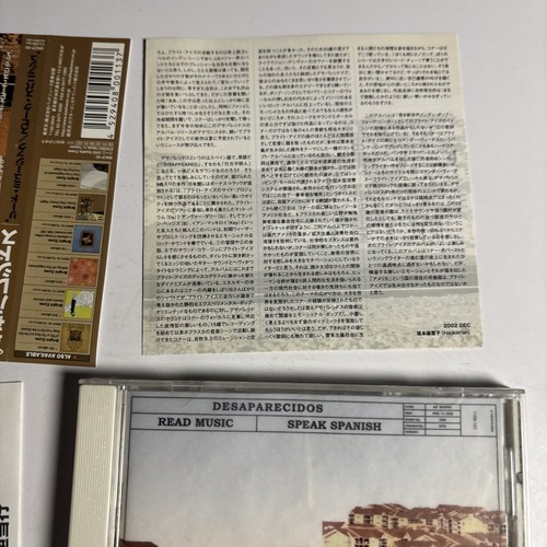 Desaparecidos – Read Music, Speak Spanish (CD, 2002) Japan BNCP-82 Obi - Picture 3 of 8