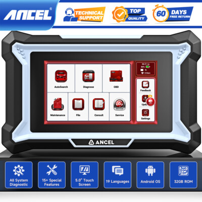All System OBD2 Diagnostic Scanner Code Reader Automotive Scan Tool ABS Bleeding