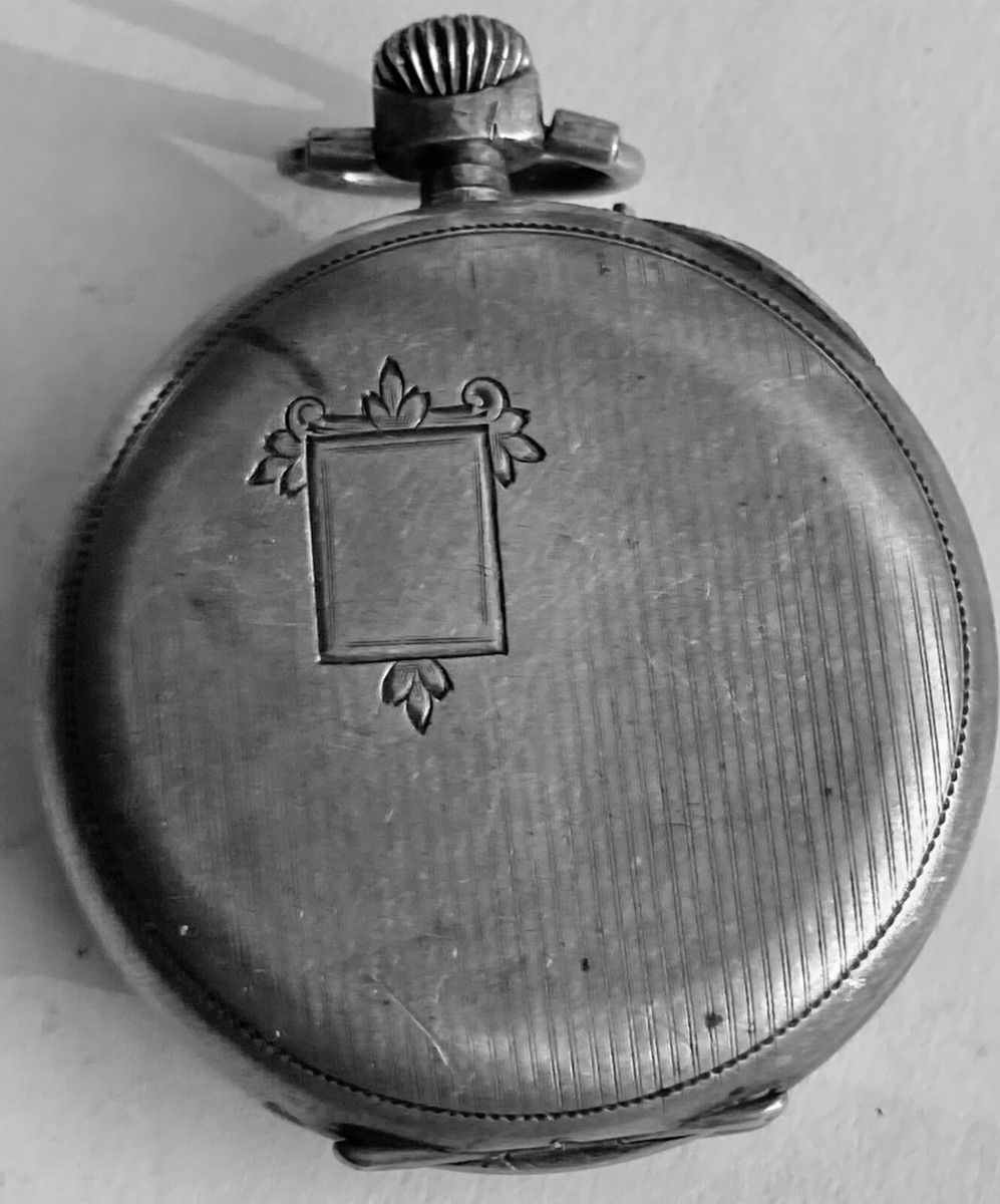 Montre à Gousset Ancienne En Argent – Ne Fonctionne Pas – Pour Pièces Ou Restauration