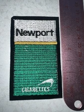 CUSTOM MADE Embroidered Newport Cigarettes Biker Patch IRON ON