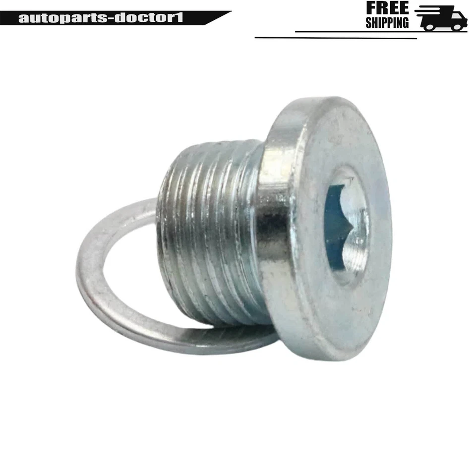 2Pcs For Porsche Cayenne Panamera 911 718 Boxster Engine Oil Drain Plug w/Gasket Foto 3 de 4