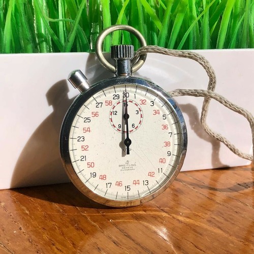BREITLING GENEVE DUOGRAPH cronometro lusso vintage anni '60 tasca /  taschino | eBay