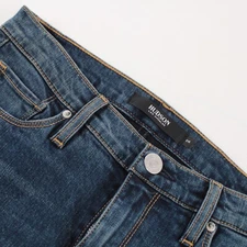 Hudson NWT Jeans Size 26 US Nico Midrise Super Skinny Solid Blue Cotton Blend