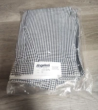 Johnson & Wales Womes Chef Pants Size 16  By Angelica Uniform Group  Black/White