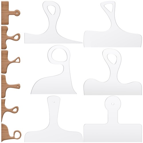 6Pcs Cutting Board Handle Template Set Transparent Acrylic Charcuterie🍍 - Picture 12 of 12