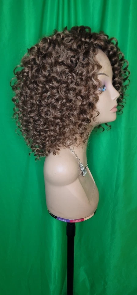 Nueva peluca de ganchillo rizado varita ringlet hecha a mano color #30 Foto 3 de 4