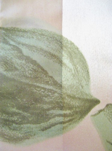 "Sciarpa lunga a righe chiffon & raso con viola clematide grigio chiaro 13,5 x 59" - Foto 5 di 13
