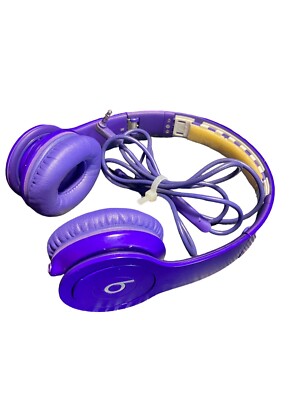 Beats By Dr. Dre Headphones Purple With Case Tested | eBay Beats By Dr. Dre Headphones Purple With Case Tested | eBay