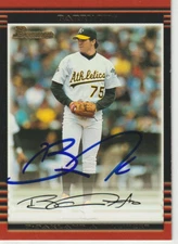 A's Autographed Baseball Cards