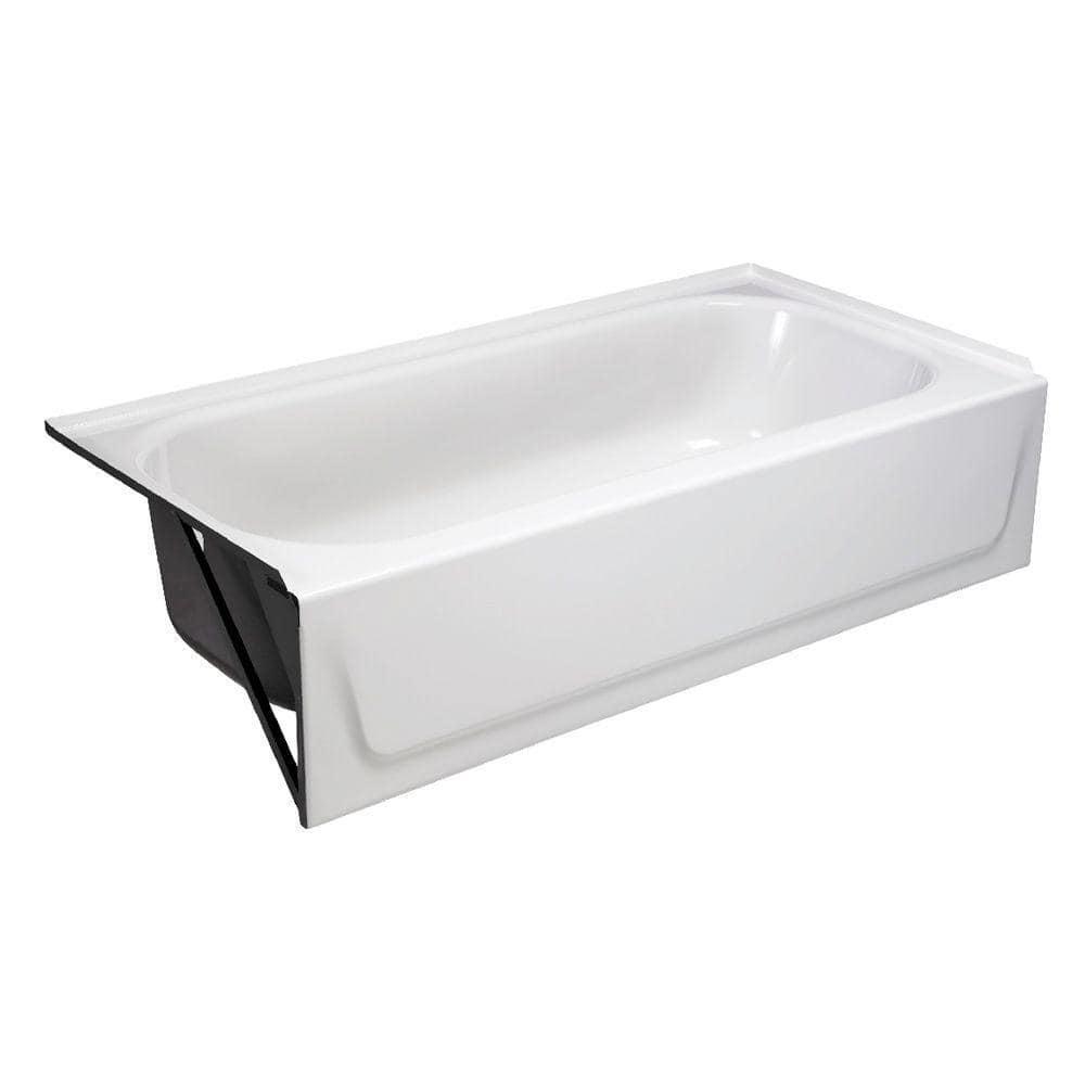 Aloha 60 in. x 30 in. Soaking Bathtub with Left Drain in White Aloha 60 in. x 30 in. Soaking Bathtub with Left Drain in White
