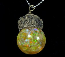 Opal Acorn Bottle Pendant GXO