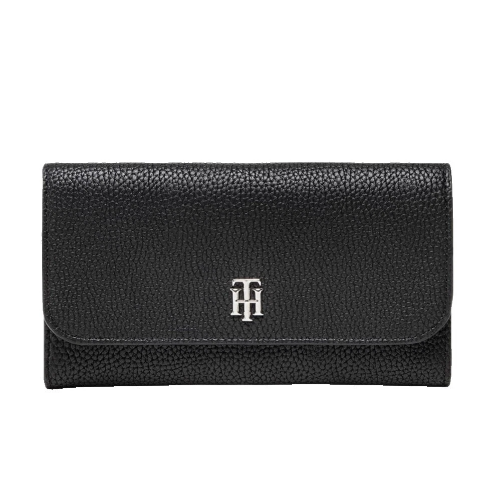 Tommy Hilfiger Leather Black Wallets for Women