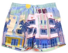 Franks Multi Color South Beach Brief Lined Swim Shorts Men's XL NWT