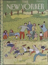 The New Yorker September 2, 1991 Devera Ehrenberg FRONT COVER ONLY