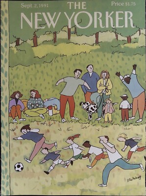 The New Yorker September 2, 1991 Devera Ehrenberg FRONT COVER ONLY