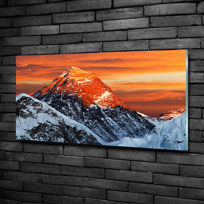 Wandbild aus Plexiglas  Druck auf Acryl 100x50 Landschaften Everest-Gipfel