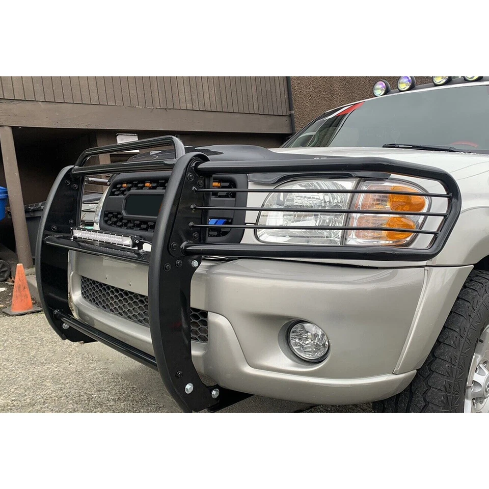 Protector de cepillo de rejilla de parachoques negro para Toyota Tundra 00-06 para Toyota Sequoia 01-04 Foto 4 de 4