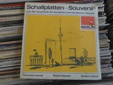 SCHALLPLATTEN SOUVENIR AUS DER HAUPTSTADT DER DDR BERLIN WEISSE DDR SCHALLFOLIE