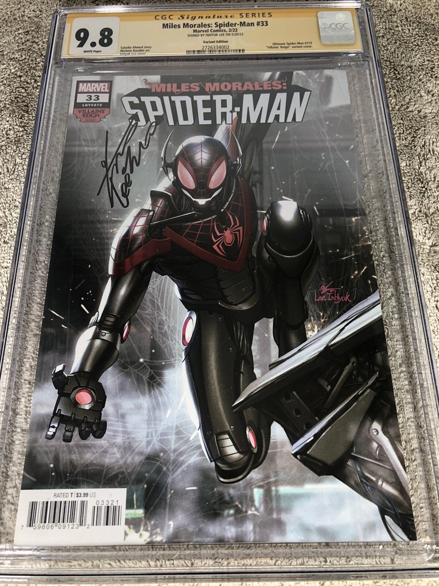 アメコミリーフ　Miles Morales:Spider-Man CGC 9.8 Miles Morales Spider Man 33 CGC SS 9.8 InHuyk Lee Variant 2/22 | eBay