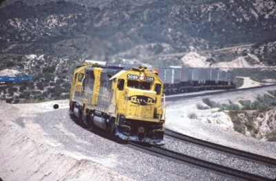 ATSF 5089 SD-40-2 CAJON PASS CA (SANTA FE) ORIGINAL SLIDE 04-29-86 T2 ...