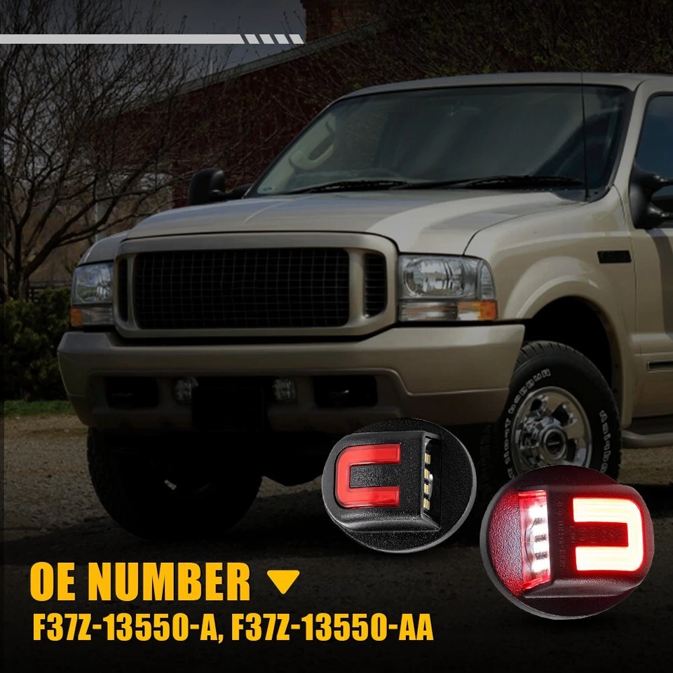 For Ford F150 F250 F350 LED License Plate Light Tag Lamp Assembly Replacement 2x - Image 3 of 4