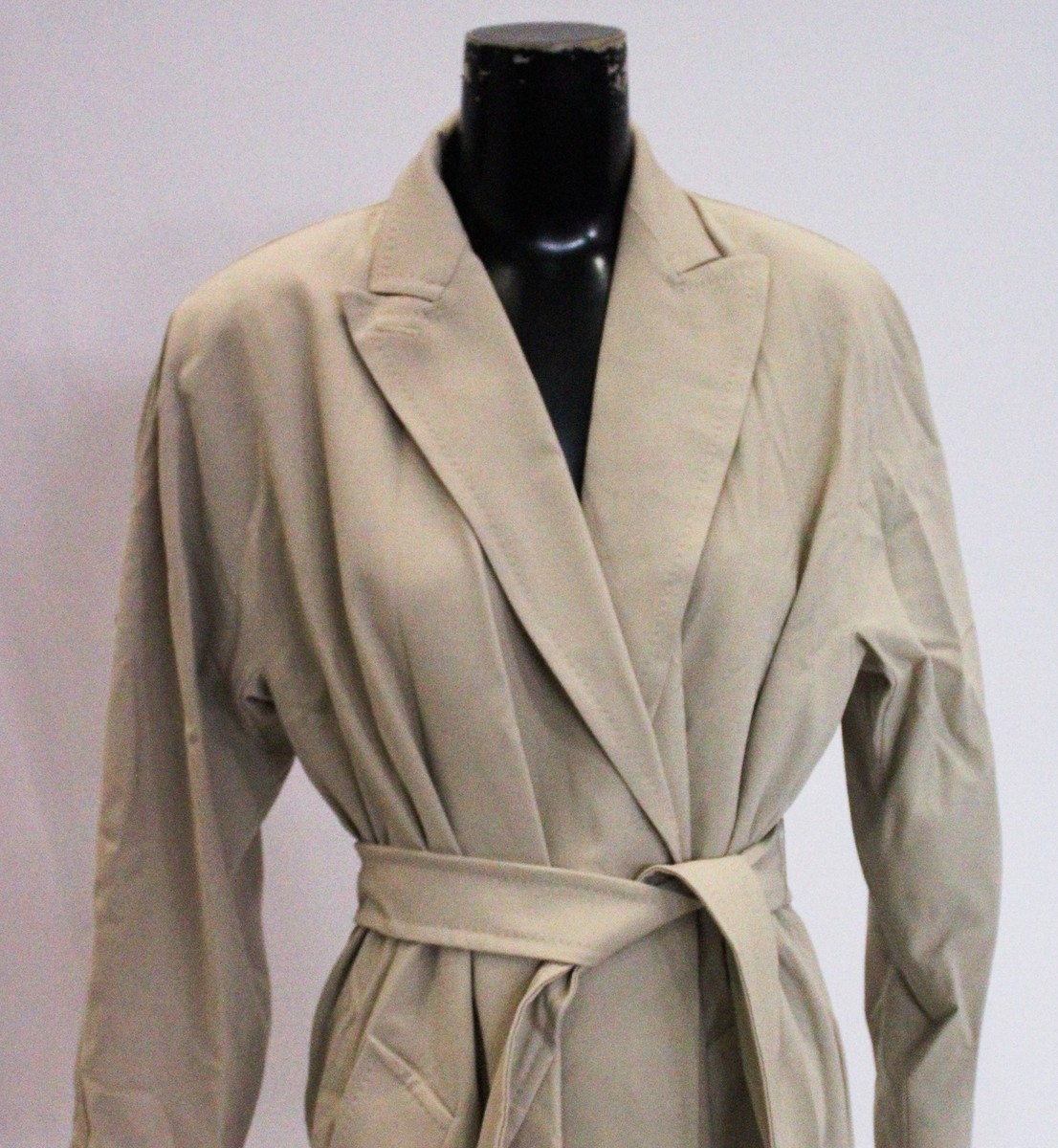 Max Mara Women's Ottico Belted Wool-Blend Gabardine Trench Max Mara Women's Ottico Belted Wool-Blend Gabardine Trench