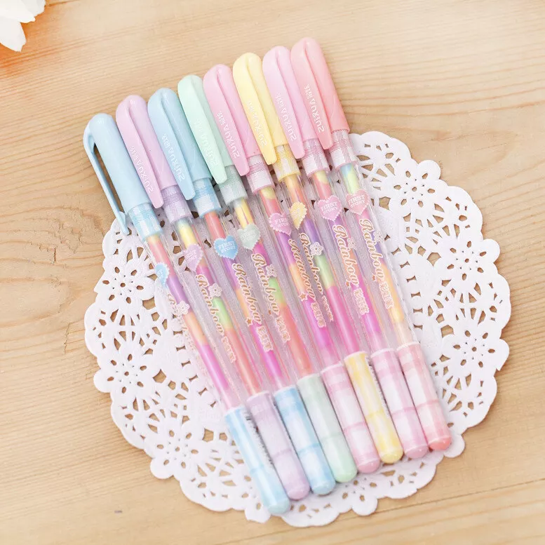 6 Colors in 1 Rainbow Colors Gel Pens Office Student Gift Kids Party Bag  Filler