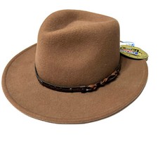 Dorfman Pacific Company Outback Hat Scala Crushable Felt Brown