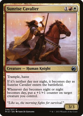 Sunrise Cavalier, Midnight Hunt, MTG, Magic The Gathering, MID