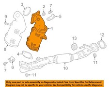 GM OEM 18-20 Equinox Exhaust System Exhaust Components-Catalytic Cnvrtr 19420236