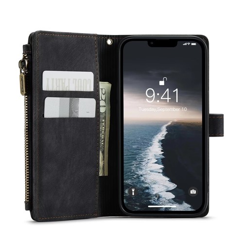 For iPhone 15 14 13 12 11 Pro Max XS XR 8 7 6 Magnetic Leather Cover Wallet Case - Picture 17 of 59
