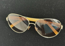 Kate Spade Averie Gold Tone Aviator Sunglasses Gradient Lens Havana 0J5G HA