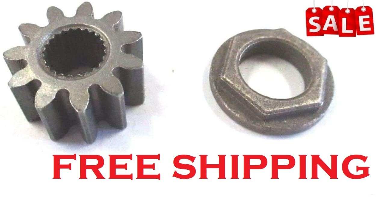 Mower Steering Shaft Pinion Gear & Bushing Cub Cadet LT1050 LT1046
