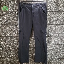 Prana WOMENS Size 10 Black Roll Up Leg Active Outdoor / Hiking Pants BLACK