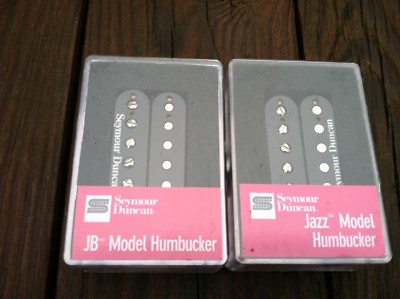 SEYMOUR DUNCAN JB Jazz Hot Rodded PICKUP SET Humbucker SH-4 SH-2n BLACK - NEW