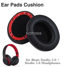 Pair Replacement Ear Pads Cushion for Beats Studio 2.0 3.0 Headphones Black